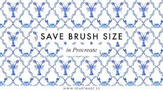 Save Your Brush Size in Procreate | Never Lose Your Perfect Settings