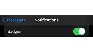 How To Enable/Disable Badges In Messages On iPhone 14