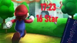 SM64 16 Star Speedrun I 17:23 I Top 100 EMU