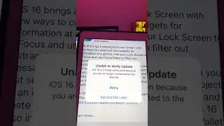 Unable to Verify Update | All iOS Update Bugs FIXED | Malayalam