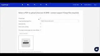 How to upload a PDF - Legalesign eSignature