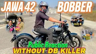 Jawa 42 Bobber Public Reaction 😳 | Vlog 36 | #motovlog #jawa42bobber #publicreaction