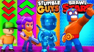 Stumble Guys VS Brawl Stars Rank Up Battle!