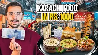 1,000 Rupees Street Food Challenge in Pakistan - 2025 ft. Burns Road Karachi
