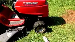 Lawn tractor tire want inflate or seal try this