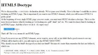 HTML5 Doctype
