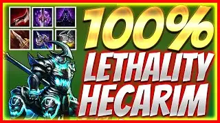 *100% LETHALITY* THE FASTEST DMG DELIVERY ON EARTH!! | SEASON 10  HECARIM!! - League of Legends