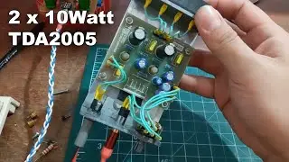 TES 2x10watt TDA2005 Stereo Audio Amplifier