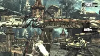 Gears Of War 2 | Multiplayer Split-Screen | Warzone on River | VS DeadlyguunerX
