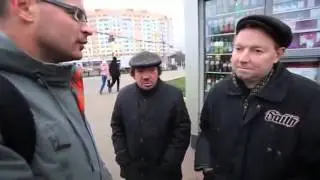 Тесак прессует алкашей
