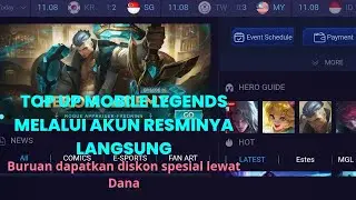 TOP UP DIAMONDS MOBILE LEGENDS LEWAT AKUN RESMI DARI MOBILE LEGENDS || AUTO DAPET DISKON 😱😱😱