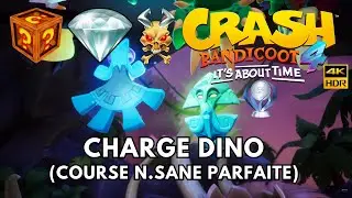 Crash Bandicoot 4 100% - Partie 69 : Charge Dino (Relique N.Sane) Gemme Cachée + Cassette Flashback