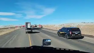 Big Rig Truck catch Fire In Wyoming