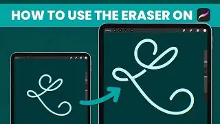 How to use the eraser on Procreate. Procreate tips, 