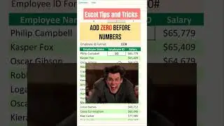 Add leading Zero in #Excel