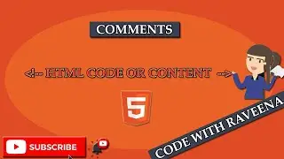 Comments in HTML | HTML Tutorial for beginners| Episode 12 | Code With Raveena