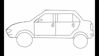 Марусяс. Marusyas. Рисуем с малышами машину. Draw with baby a car. Draw with kids.