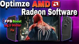 Optimize AMD Radeon Software Setting For Gaming & Performance Lenovo Legion Go & Rog Ally