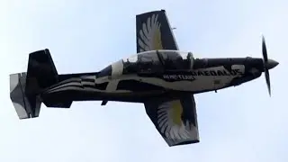 4Kᵁᴴᴰ Beechcraft T-6A Texan II 'Daedalus' Demo Team Hellenic Air Force Low Level Aerobatics