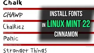 how to install fonts in linux Mint 22 Cinnamon