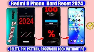 Redmi 9 Phone Hard Reset ✅ 2024" Screen Unlock & ✔️ Easy Trick ✅ No Need for Computer 2024✅
