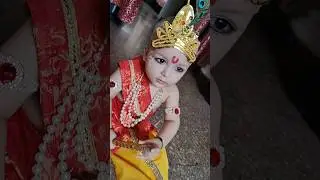 My Cute Kanha❤️🧿Cute baby Krishna look😍Ladoo Gopal❤️ Krishna Janmashtami ki Shubhkamnaye#shorts