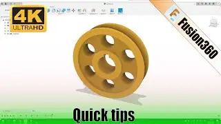 Modeling V Pulley  Fusion 360