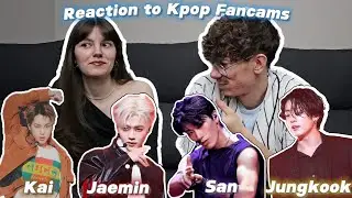 K-Pop Fancams Reaction - EXO Kai + NCT DREAM Jaemin + ATEEZ San + BTS Jungkook
