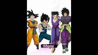Goku Vegeta Gohan Broly 🔥 teen titans song #goku
