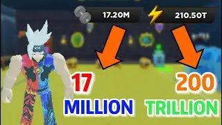 *New* Over 200 TRILLION energy and 17 MILLION strength on Roblox Strongman Simulator !