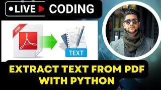 Extract Text from PDF with Python | extract text from pdf file using python | Python Project