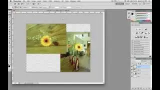 Copying a Portion of One Layer and Pasting it onto Another Layer in Photoshop | Photoshop Tutorial