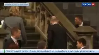23.06.14 Как встетили Яценюка в Германии
