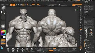HAPPY DIWALI -Marvel`s Venom character Sculpting in Zbrush II PART-3 Torso
