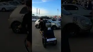 Русский ГАСМТЕР на велосипеде с колонкой!