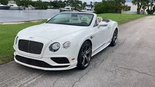 2017 Bentley Continental GT Convertible Speed Walkaround + Convertible Top Operation