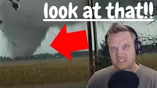 A Swede reacts to  Defeaning Sound of a Tornado! Storm Stories F4 tornado