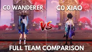 STRONGEST ANEMO DPS?? C0 Wanderer vs C0 Xiao!! [Genshin Impact]