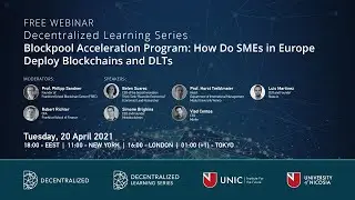DLS | Blockpool Acceleration Program | How Do SMEs in Europe Deploy Blockchain and DLTs