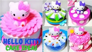 Hello Kitty Cake Design | Easy Step by Step Tutorial Using Whipped Cream
