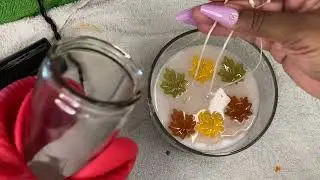 DOLLAR TREE DIY FALL CANDLES 🕯 #dollartree