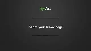 Stuart Rance's ITSM Tip #9:  Share Your Knowledge
