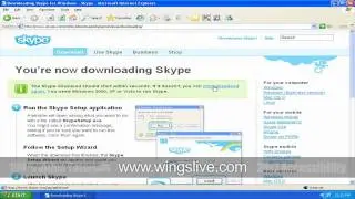 How to Download and Install Skype | Skype Installation | Skype Tutorials from Wingslive.com