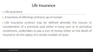 Module 5 Types of Insurance Life