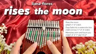 liana flores- rises the moon | tutorial kalimba 17 keys cover