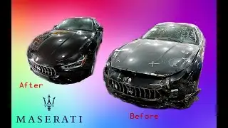 Maserati Ghibli The front end repair Ремонт переда.