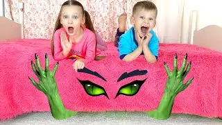 Lisa in the kids story about the magic guest under the bed