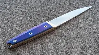 Knife Making - M390 Brass Titanium Fulltang
