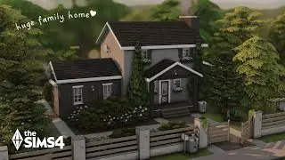 huge family home 🌳 base game only | the sims 4 speed build