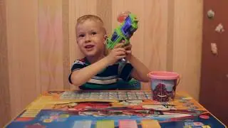 Super robus laser gun обзор игрушечного пистолета.